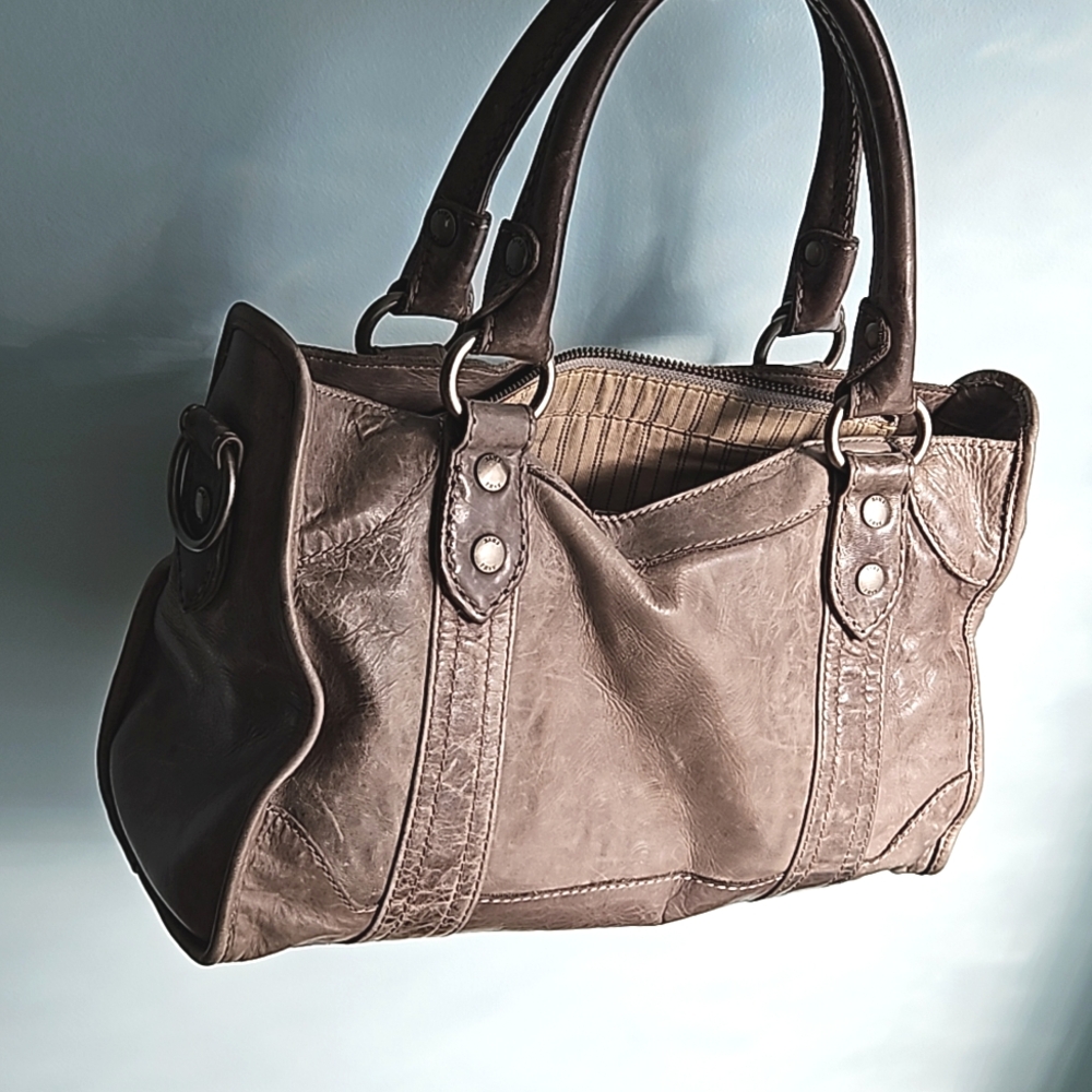 Frye Melissa satchel in grey